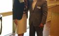 Wallace Eason with Pamela Clapp, RIMS Secretary